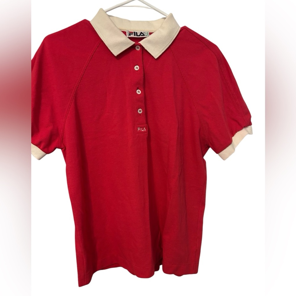 Fila vintage Red Polo Shirt size 12